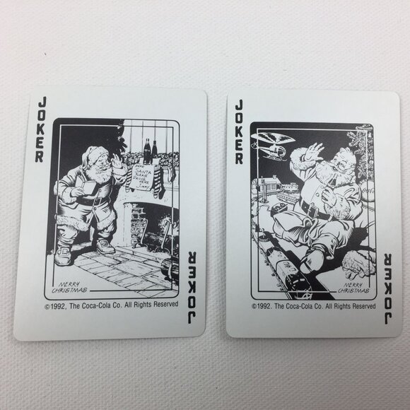 Vintage 1992 Christmas Coca-Cola Santa Playing Cards Deck Train Holiday - Picture 8 of 11